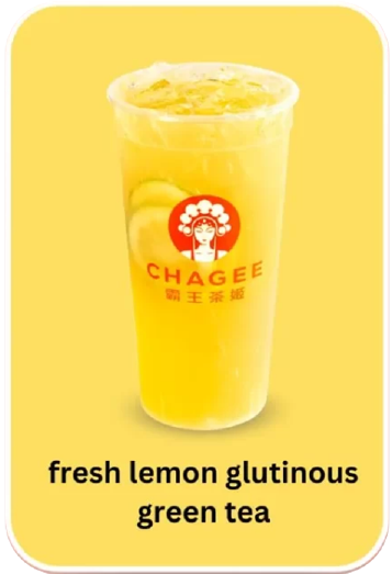 Chagee Menu Fresh Lemon Glutinous Green Tea