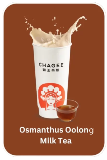 Chagee Menu Osmanthus OoLong Jing Milk Tea