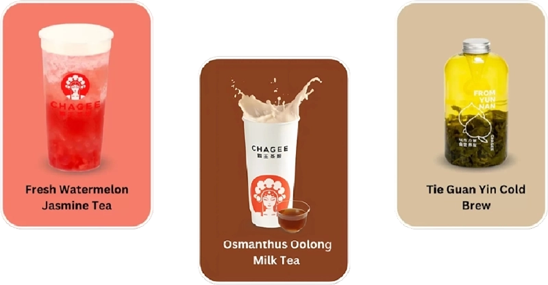 Chagee Menu Products